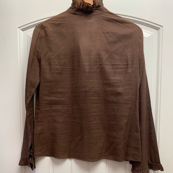 Tory Burch Ruffle Neck Popover - Picture 2 of 7